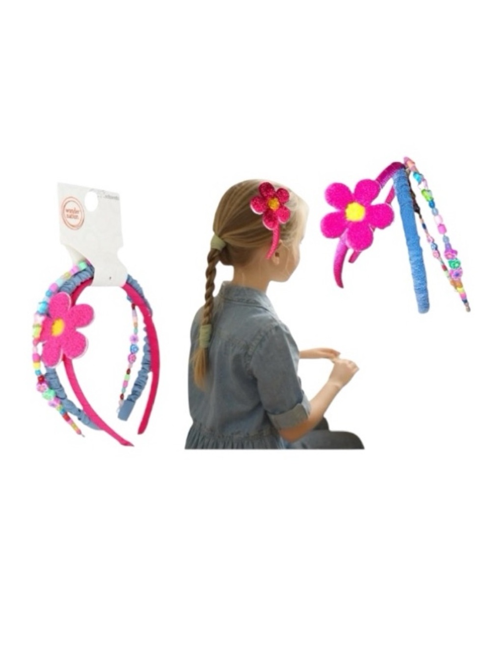 Wonder Nation Multi Design Fashion Headbands for Stylish Looks